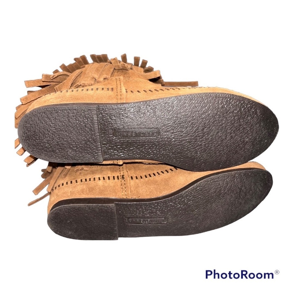 Minnetonka Suede 3 Layer Fringe Boots - image 8